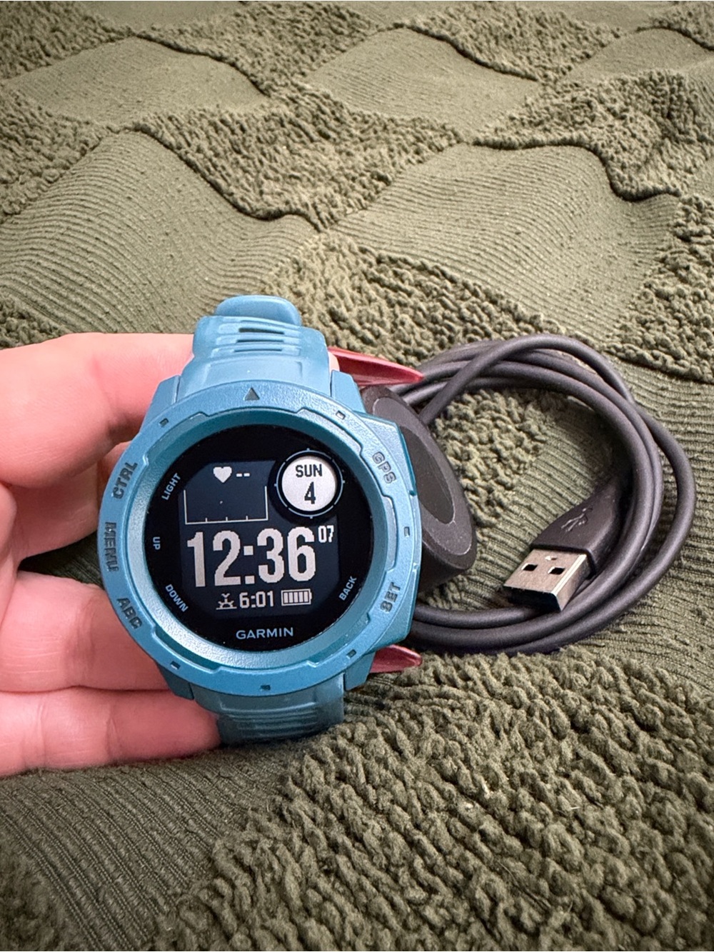 Garmin Instinct GPS Watch with Charger Cable